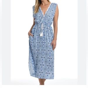La Blanca Mediterranean Breeze Tie‎ Front
Mid Length Dress
